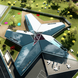 Villa Troili kindergarten Competition - Project: Arch. Mandarelli, Arch. De Conca. Arch. Foglietti, Arch Marino - 3th Place