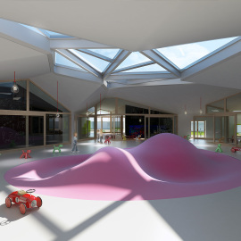 Villa Troili kindergarten Competition - Project: Arch. Mandarelli, Arch. De Conca. Arch. Foglietti, Arch Marino - 3th Place